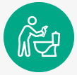 toilet cleaning icon
